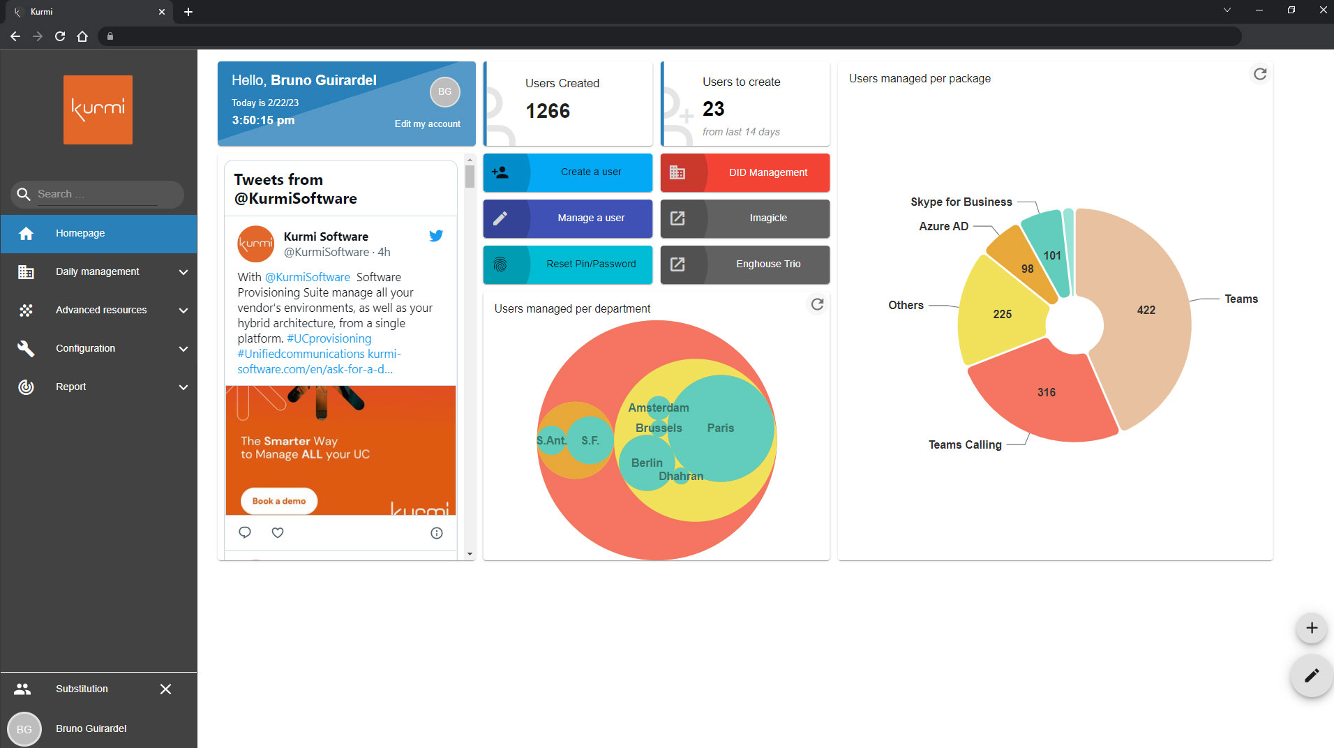 Entièrement compatible avec l'API Microsoft Graph